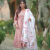 Frock viscose cotton+ orna cotton - Block Print & Hand Stitch